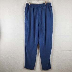 Alfred Dunner Women's Blue Elastic Waist Pants Size 14 Polyester Spandex